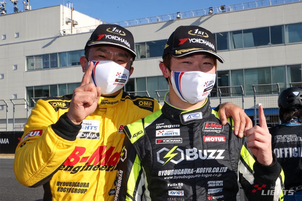 阪口晴南（Buzz Racing with B-MAX）とDRAGON（TEAM DRAGON SFL）